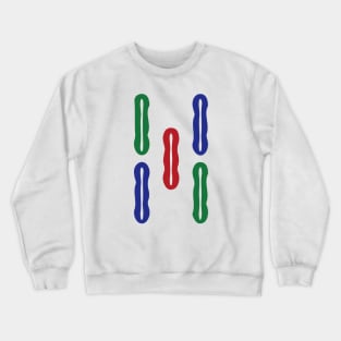 Five Bamboo Stick String Wu Tiao 索 Tile. It's Mahjong Time! Crewneck Sweatshirt